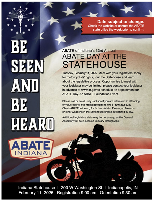 2025 ABATE Day Flyer