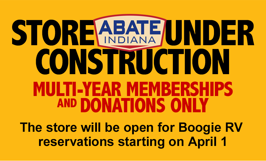 ABATE products will not be available through the store, due to shipping issues. We're working on a new website and hope to have it open soon. In the meantime, you can still purchase a multi-year membership and make donations. Thank you for your patience and support.